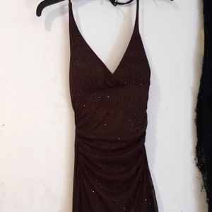 Vintage y2k fairycore/cottagecore  brown dress